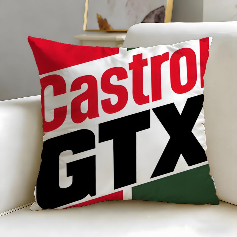 Классический бренд Castrol Подушка-чехол Мягкая Легко стираемая Наволочка Универсальная для Дивана Постели Путешествий и Офиса