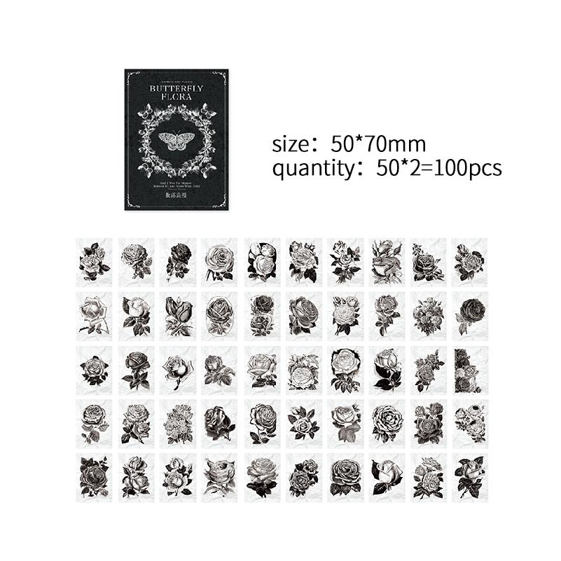100 pcs Vintage Pocket edition Decorative Mini book For Planner Diy Decorative Scrapbooking material paper junk journal supplies