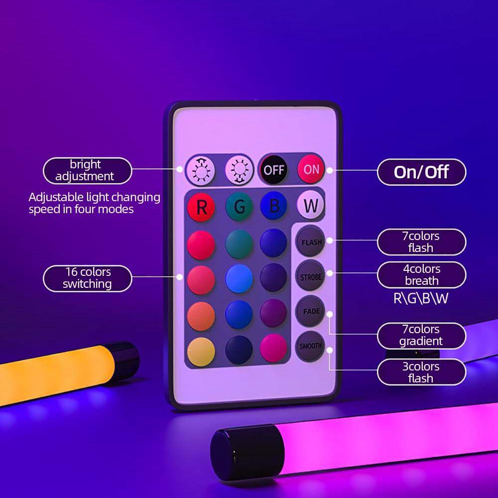 Светодиодное освещение для фотосъемки RGB-лампа для создания заполняющего света, красочная атмосфера, ночные огни, портативная лампа для селфи с питанием от USB, живая красота
