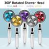 High Pressure Water Saving Spray Shower Head 360 Rotated Rainfall Shower Head Fan Bath Hand-held Pressurized Massage Shower Head