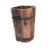 Wooden Barrel Planter Flower Pot Birthday Gift Plant Container Rustic for Indoor and Outdoor Patio