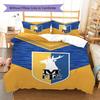 MansfieldFC Pattern Bedding Quilt Set Quilt Cover Pillowcase Home Decoration Birthday Gift (1 * duvet cover + 2 * pillowcase, without core)