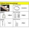 Flexible Cuttable Bendable Curtain Track Rail Glides Screws Kit For Curved Straight Windows Accessories A1