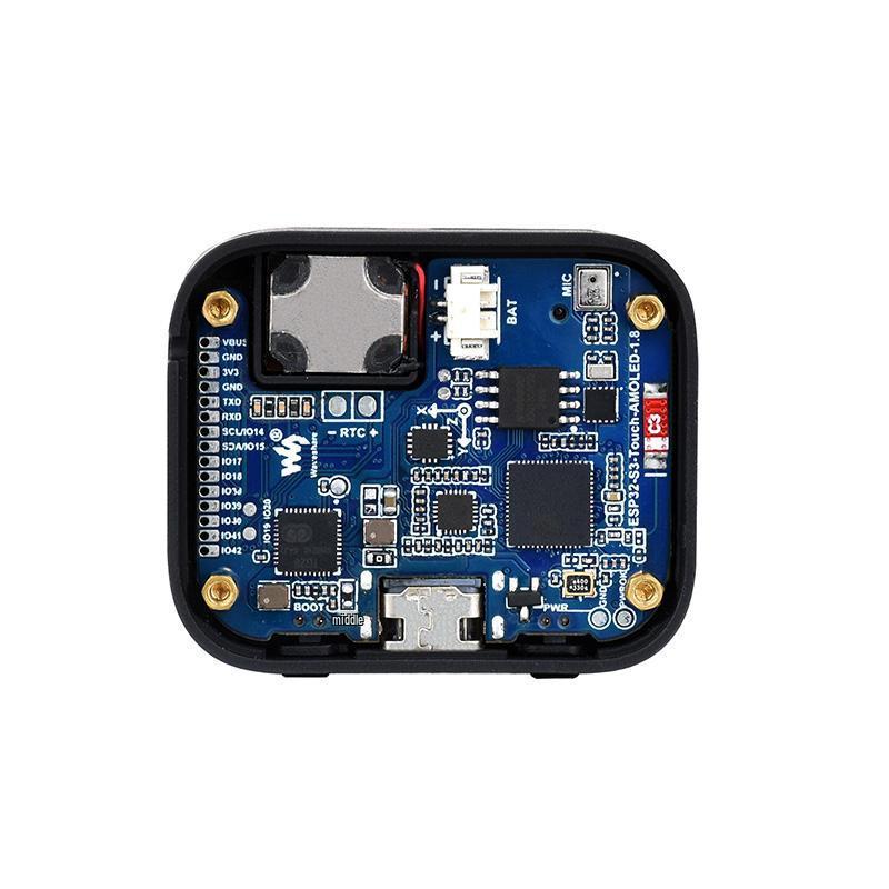 ESP32-S3 1,8-дюймовая AMOLED сенсорная плата разработки с динамиком, поддержка голосового ИИ XiaoZhi
