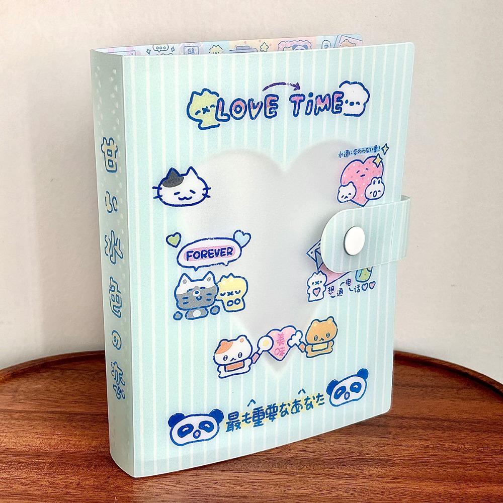 Panda Theme A6 Storage Binder Clover Design Sticker Storage Book Stickers Binder Scrapbook