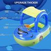 Baby Pool Float with UPF50+ Canopy Car Shaped for Toddlers 6-36 Months