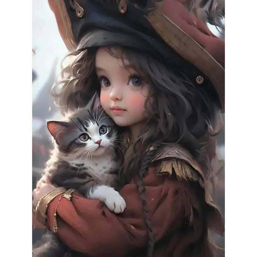 DIY полная круглая алмазная живопись вышивка крестиком 3D детское животное домашнее декоративное искусство луна алмазная живопись 5d алмазная живопись