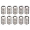 10Pcs Thread Repairing Nut Stainless Steel Fastener Accessory M5 X 0.8mm M8 X 1.25mm 12MM
