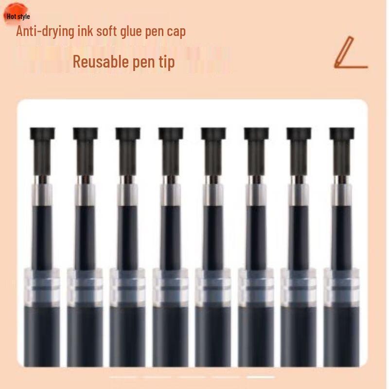 Deli 6906 0.5mm Black Gel Pen Refills (40 Count)