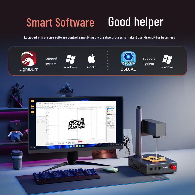 DiaoJiang S4 Mini Laser Engraving Machine CN plug (adapter included)
