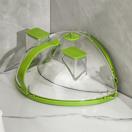 Крышка для еды с защитой от брызг для пароварки Встроенная ручка Прозрачная защита от брызг Крышка для микроволновой печи для хранения продуктов