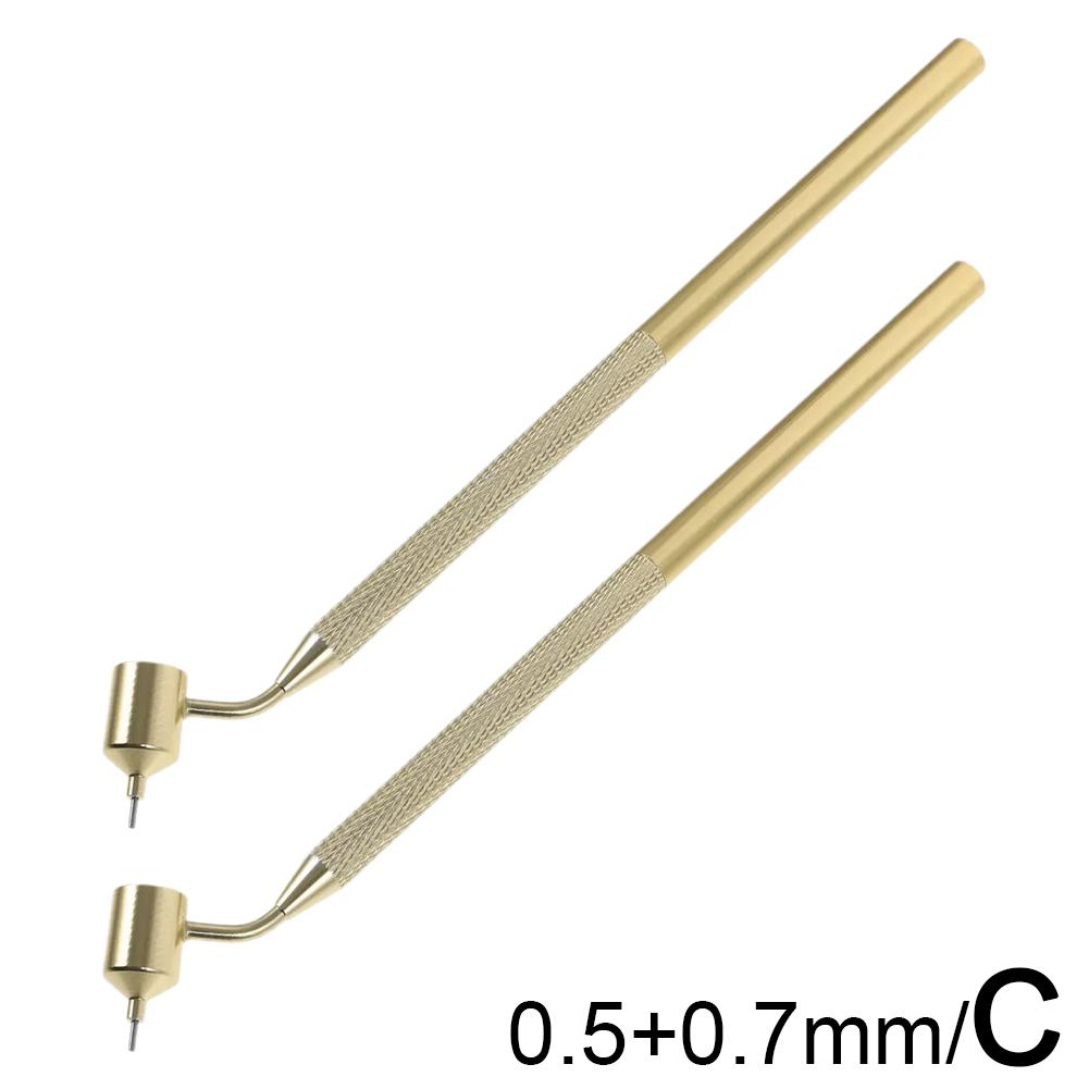 0.5/0.7mm Car Paint Pen Tools Detailing Fine Line Fluid Writer Paint Applicator Pen Slanting Ruling Pen For Car Scratch Repair