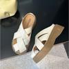 Fashion Summer Mules Shoes for Women Gold Flat Slipper Girls Casual Cozy Low Heels Slippers Comfortable Walking Sandals Slingback Slides