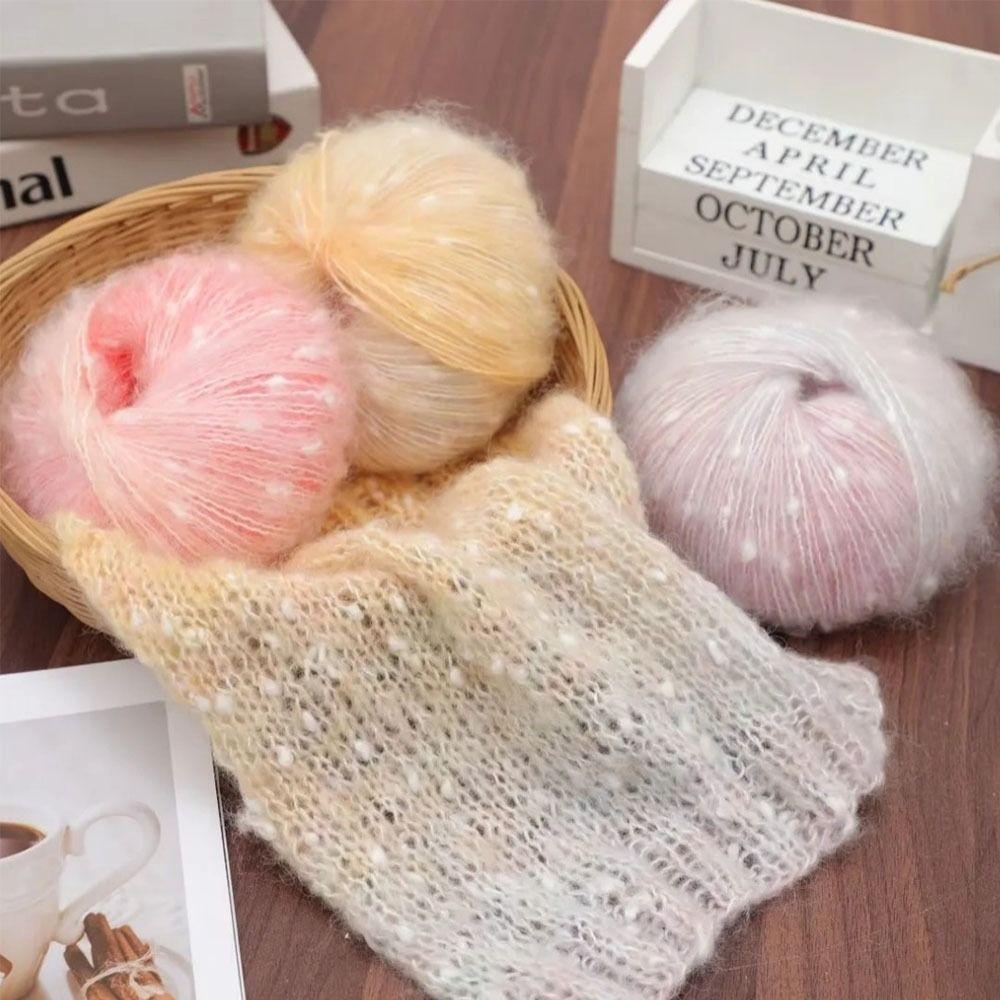 50 г Пряжа из меха Цветная Супермягкая Пряжа мохер DIY Пушистая Пряжа для вязания крючком для изготовления свитеров Шарфов Пледов Поделок