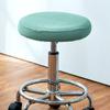 1 Bar Stool Cover Round Stool Cover with Elastic Waterproof Bar Stool Seat Cover Washable Stool Cushion Cover Feature Stretch Fabric Dia D30-34cm