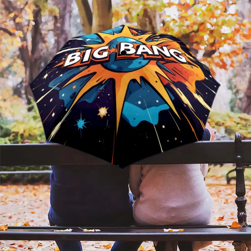 Big Bang: Explosive Energy Harmony Folding umbrella Suitable for all seasons 8 paraphenoid bones Sun umbrella outdoor travel