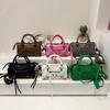 Premium Sense Niche Handbag Bag Women's New Retro Fashion Small Square Bag Rivet Decorative Locomotive Bag