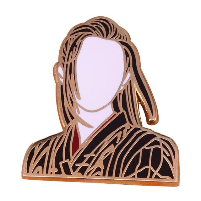 Броши Mo Dao Zu Shi, эмалированная булавка «Неукротимый», «Grandmaster of Demonic WeiWuxian», сумка, одежда, булавка на лацкане, значок, ювелирные изделия