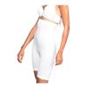 Модель Irina Трикотажные бесшовные спортивные шорты-корсеты Байкерские шорты Велосипедные шорты Базовый слой Шорты белого цвета