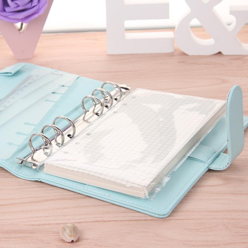 New Vintage Refillable Notebook File Folder Notepad Cover Leather Ring Binder Office Supplies