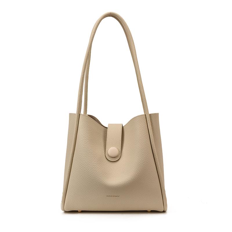 Женская вместительная ретро-сумка-тоут для поездок на работу, Зима 2025, Мягкая кожа, Высококлассная сумка через плечо