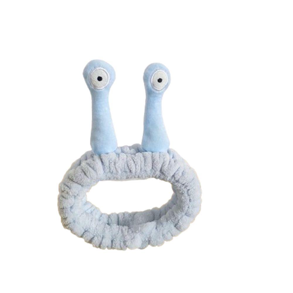 Пушистая улитка повязка на голову мультяшный обруч для волос милый плюшевый ободок для волос макияж