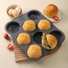 8 Hole Hamburger Mold Silicone Baking Tool Household High-Temperature Resistant Hamburger Mold Oven Baking Plate Bread Mold