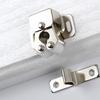 1 Set Cupboard Closet Latch Built-in Spring Widely Used Iron Practical Kitchen Cabinet Door Latch Cupboard Lock Home Supplies