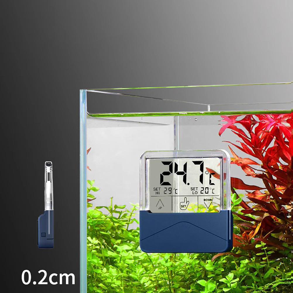 Digital Aquarium Thermometer With Transparent LCD Touchscreen 24 Hours High And Low Temperature Alarm Sensor Gauge Digital Fish Tank Thermometer