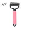 Double-sided Pet Brush Grooming Rake Double Sided Cat Undercoat Rake Dematting Comb Gentle Dog Tool for Knots Detangling Tool Deshedding Dogs Cats