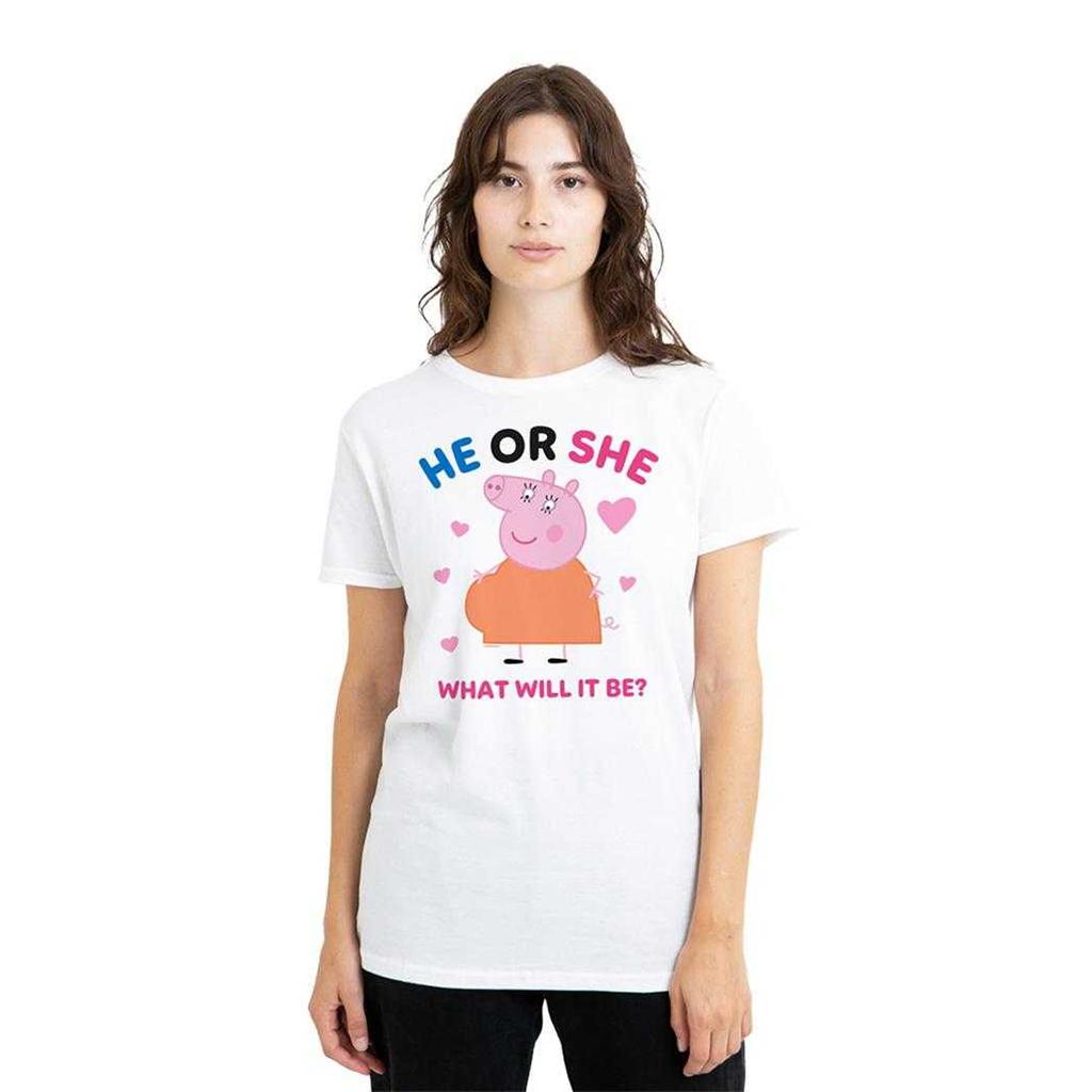 Peppa Pig Womens/Ladies He Or She Mummy Pig T-Shirt