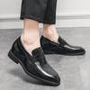 Leather Shoes Men's Foreign Trade Casual Shoes One Foot British Business Dress Small Leather Shoes Large Size Foot Loafers Men