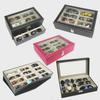 Large Capacity Leather Glasses Storage Box for Sunglasses - Elegant Gift Box