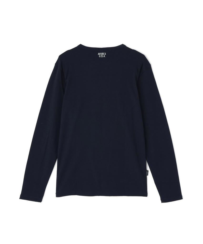 AVIREX DAILY RIB CREWNECK TEE 6153481 royal xl