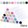 20pcs Empty Eyelash Brushes Tubes Reusable Eyelash Mascara Wand Container Sparkling  Lash Spoolies Combs Dust-proof Flask Case