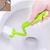 Clean Brush Bent Portable Toilet Brush Scrubber V-type Cleaner Bowl Handle