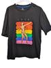 Official Cher T Shirt Black Rainbow Pride LGBT Music Icon Graphic medium