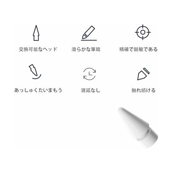 Сменные наконечники для Apple Pencil, 4 шт., Совместимы с Apple Pencil 1-го, 2-го поколения и Pro