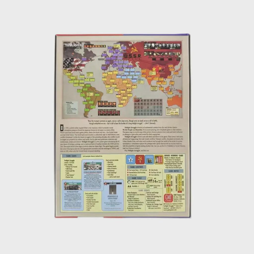 Сумеречная борьба: Холодная война - стратегическая настольная игра для двух игроков