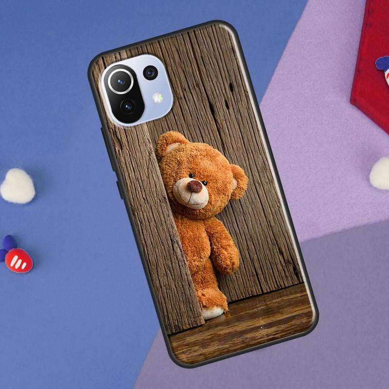 Милый Чехол-Медведь Для Xiaomi 14 Ultra 13 11T 12T 13T 14T Pro POCO X7 X6 Pro X3 X5 F3 F5 M6 F6 Pro Чехол