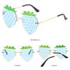 Street Snap Party Rave Christmas Decorations Strawberry Sunglasses Sun Glasses Eyewear