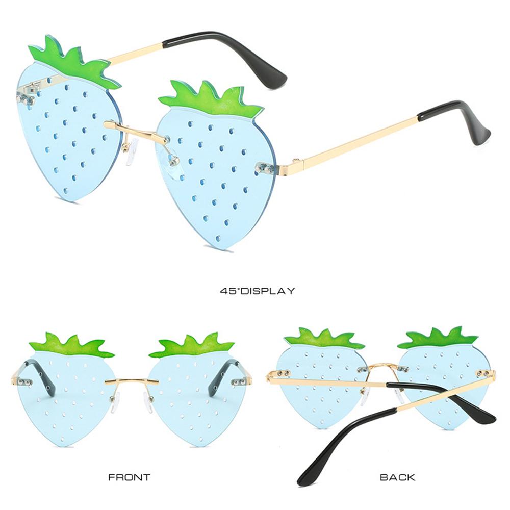 Street Snap Party Rave Christmas Decorations Strawberry Sunglasses Sun Glasses Eyewear