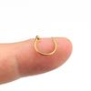 European & American Fashion Titanium Steel Lip & Nose Ring - C-shaped Fake Nose Stud Jewelry