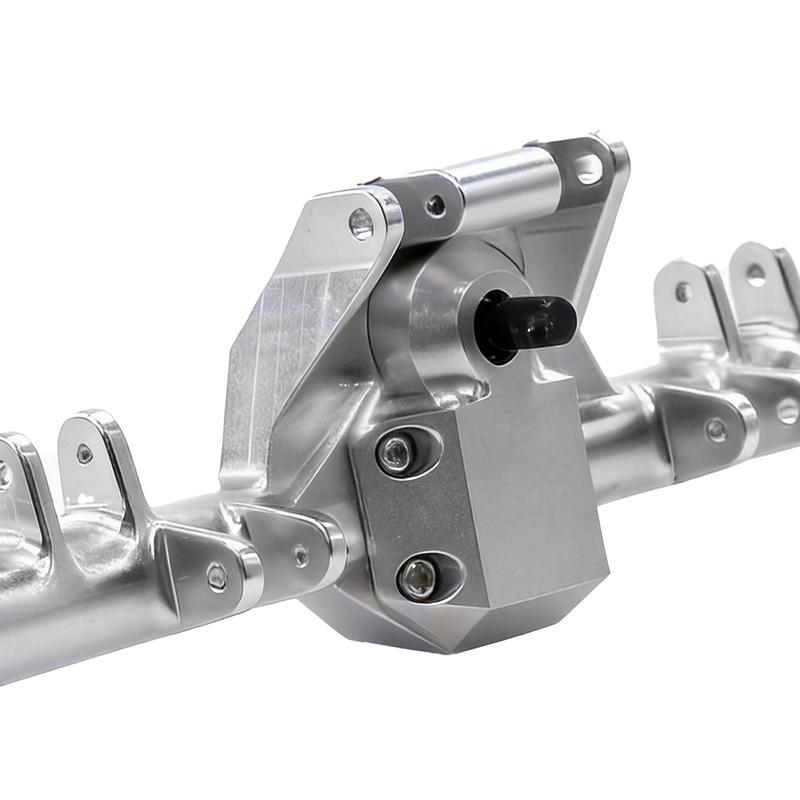1/24 SCX24 Aluminum Front Rear Straight Axle With Hydraulic Steering Link for SCX24 Deadbolt 90081 C10 JEEP Gladiator