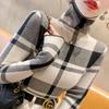 Women's Plaid Turtleneck Sweater Fashionable Inside with New Spring Sweater Long-sleeved Top