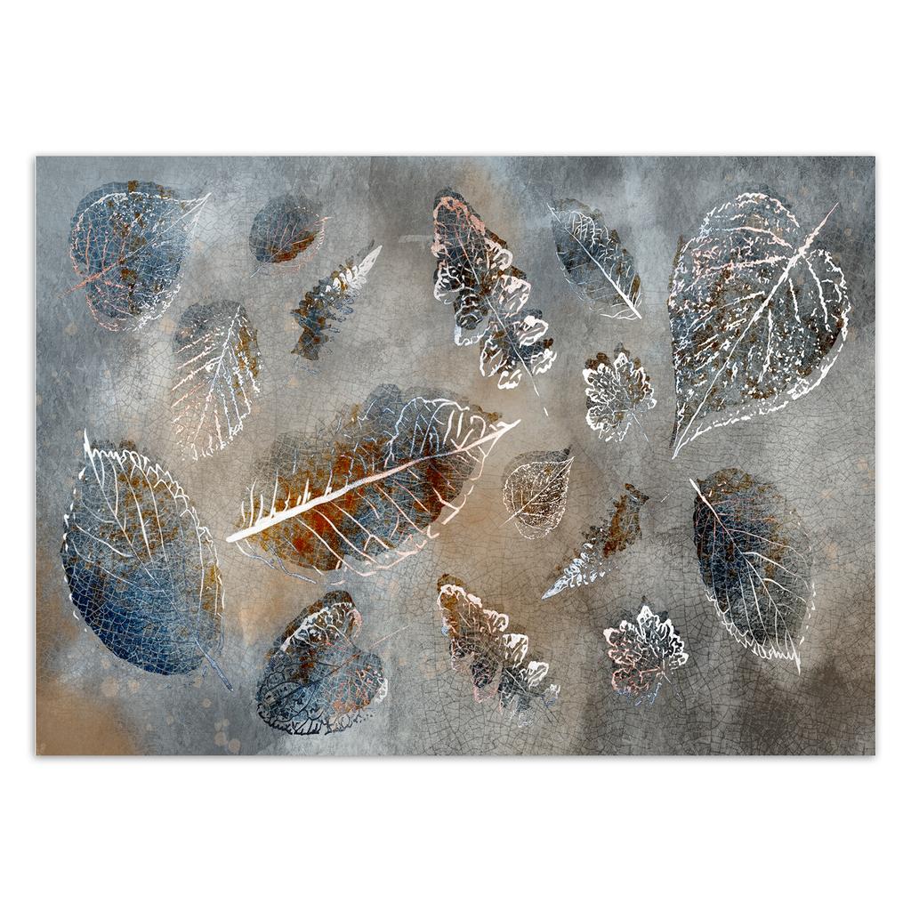 Wallpaper Grey autumn leaves