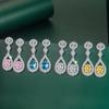 Lindon Copper Alloy Zircon Earrings Drop Earrings For Women Wedding Party Gifts