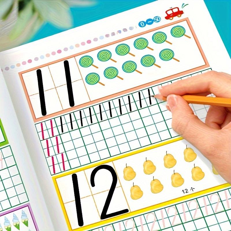 Комплект рабочих тетрадей для практики английского языка и чисел для детей: Развитие навыков письма и математики для детей 6-8 лет