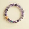 Браслет из натурального аметиста для женщин, талисман на удачу, хрустальные ювелирные изделия в подарок