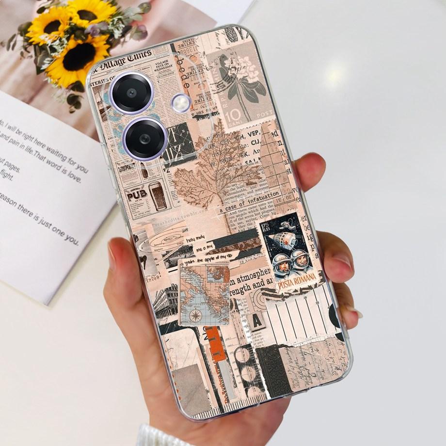 For Oppo A3x A3 Pro Phone Case Soft Silicone Back Cover Flower Butterfly Love Heart Slim Matte Funda OppoA3 A3Pro OppoA2 CPH2683